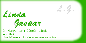 linda gaspar business card